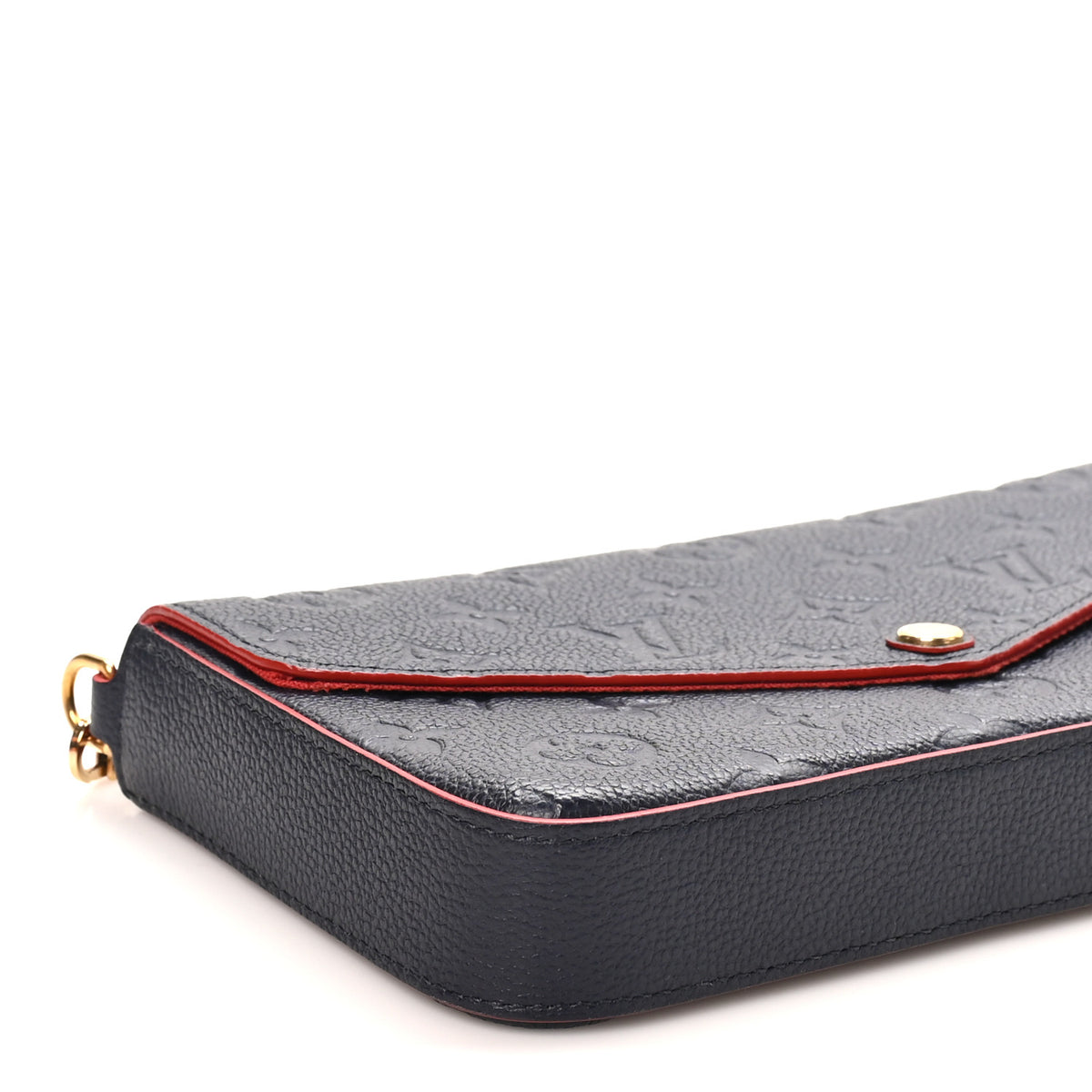Louis Vuitton Empreinte Pochette Felicie Chain Wallet Marine Rouge 8 of 10