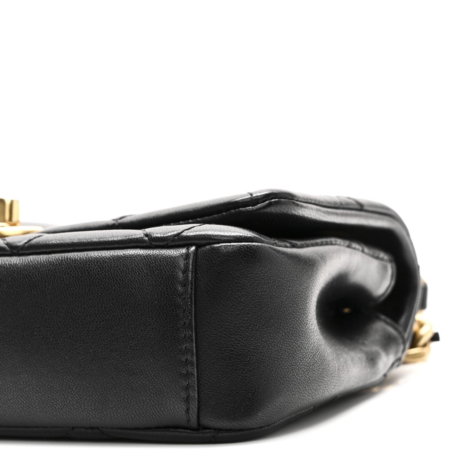 Chanel Shiny Lambskin Small Chain Is More Flap Black 10 of 11