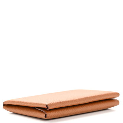 Hermes Epsom Calvi Duo Card Case Gold 4 of 10