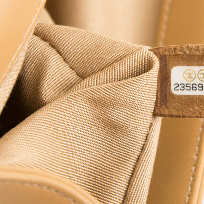 Chanel Iridescent Tweed Lambskin Medium Boy Flap Dark Beige 8 of 8