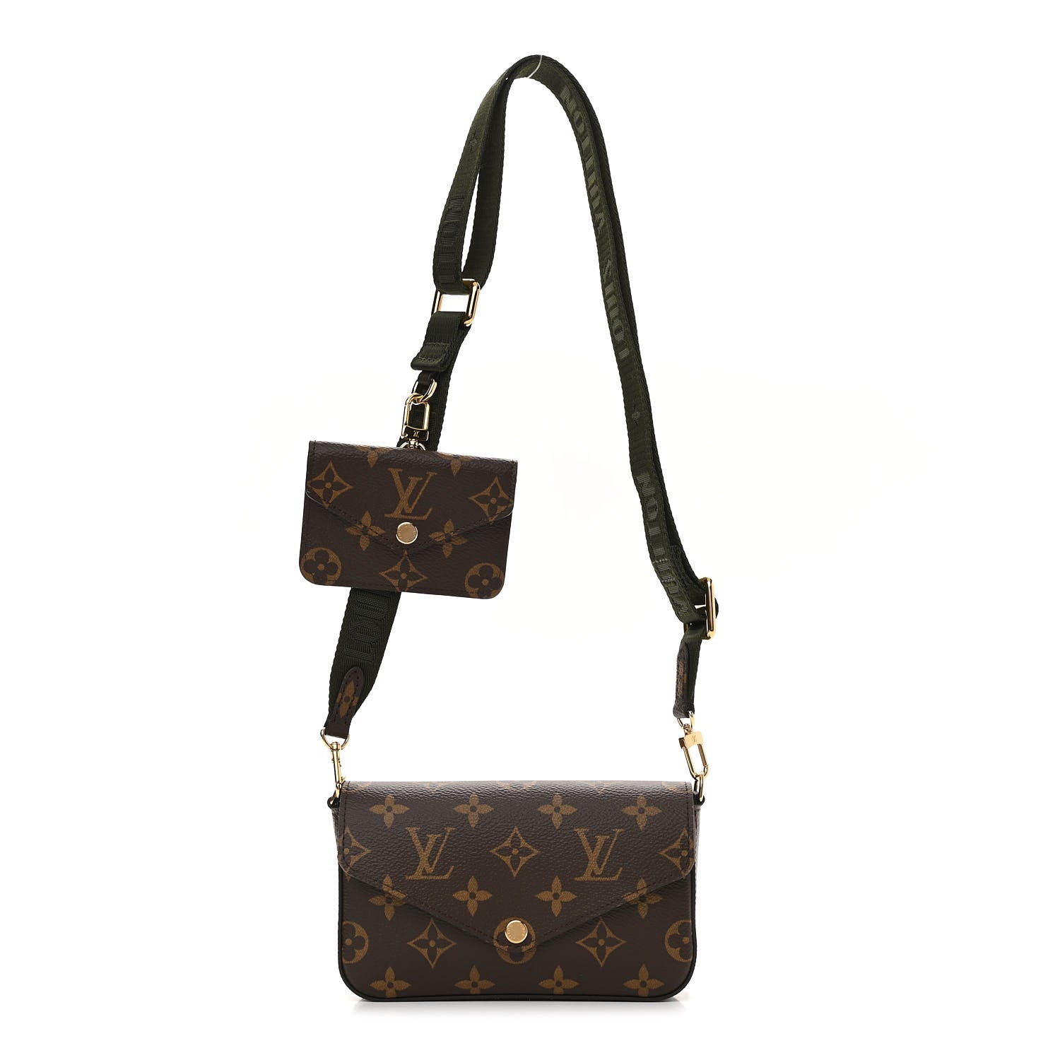 Louis Vuitton Monogram Felicie Strap & Go Kaki 1 of 9