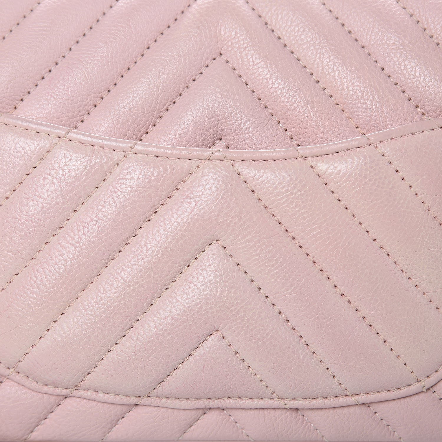 Chanel Calfskin Chevron Quilted Mini Rectangular Flap Light Pink 12 of 12