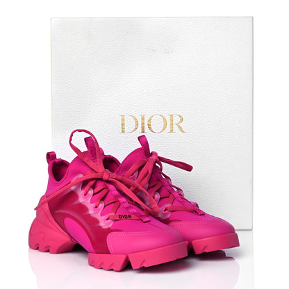 Christian Dior Neoprene Rubber Womens D-Connect Sneakers 37.5 Fuchsia 11 of 11