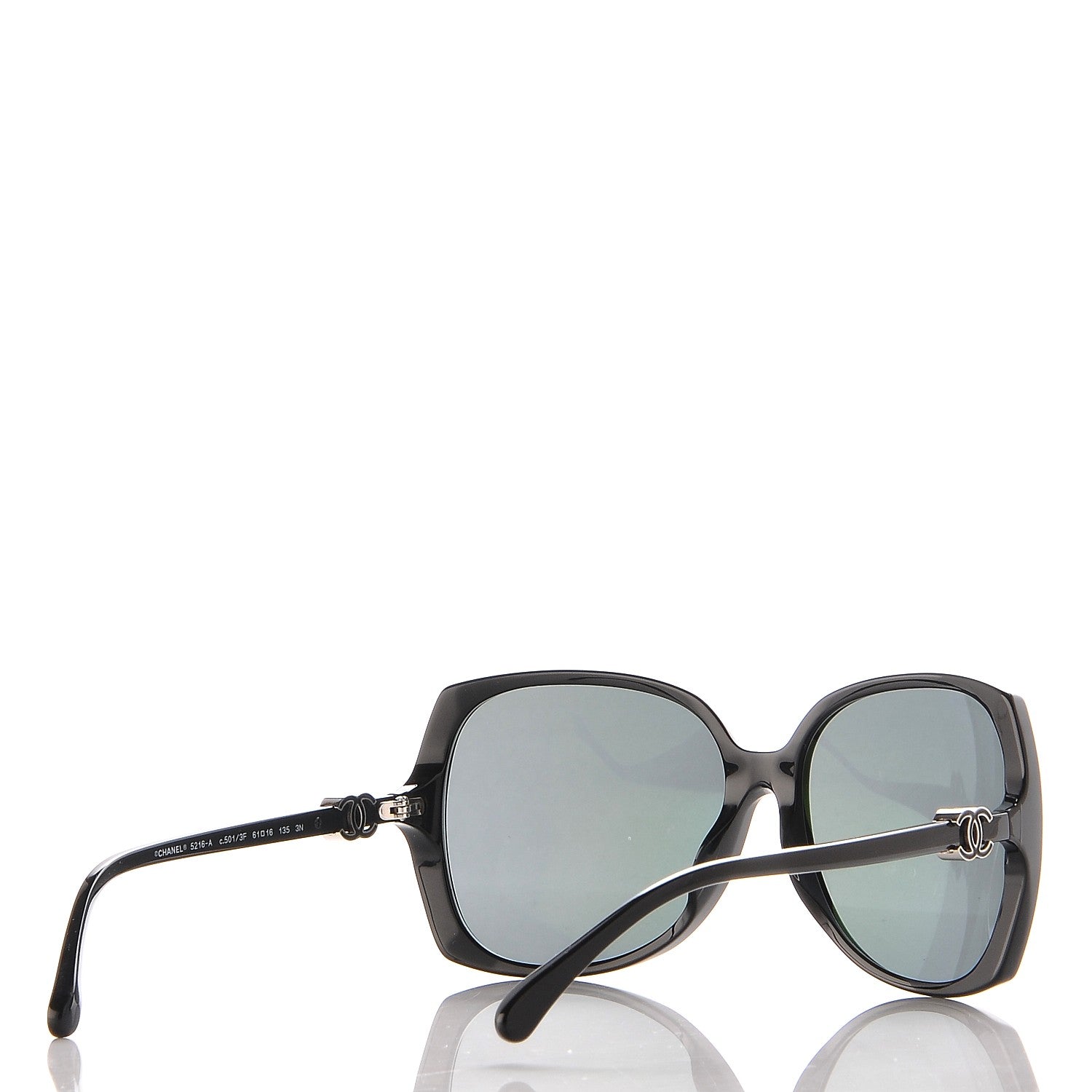 Chanel CC Sunglasses 5216-A Black 4 of 8