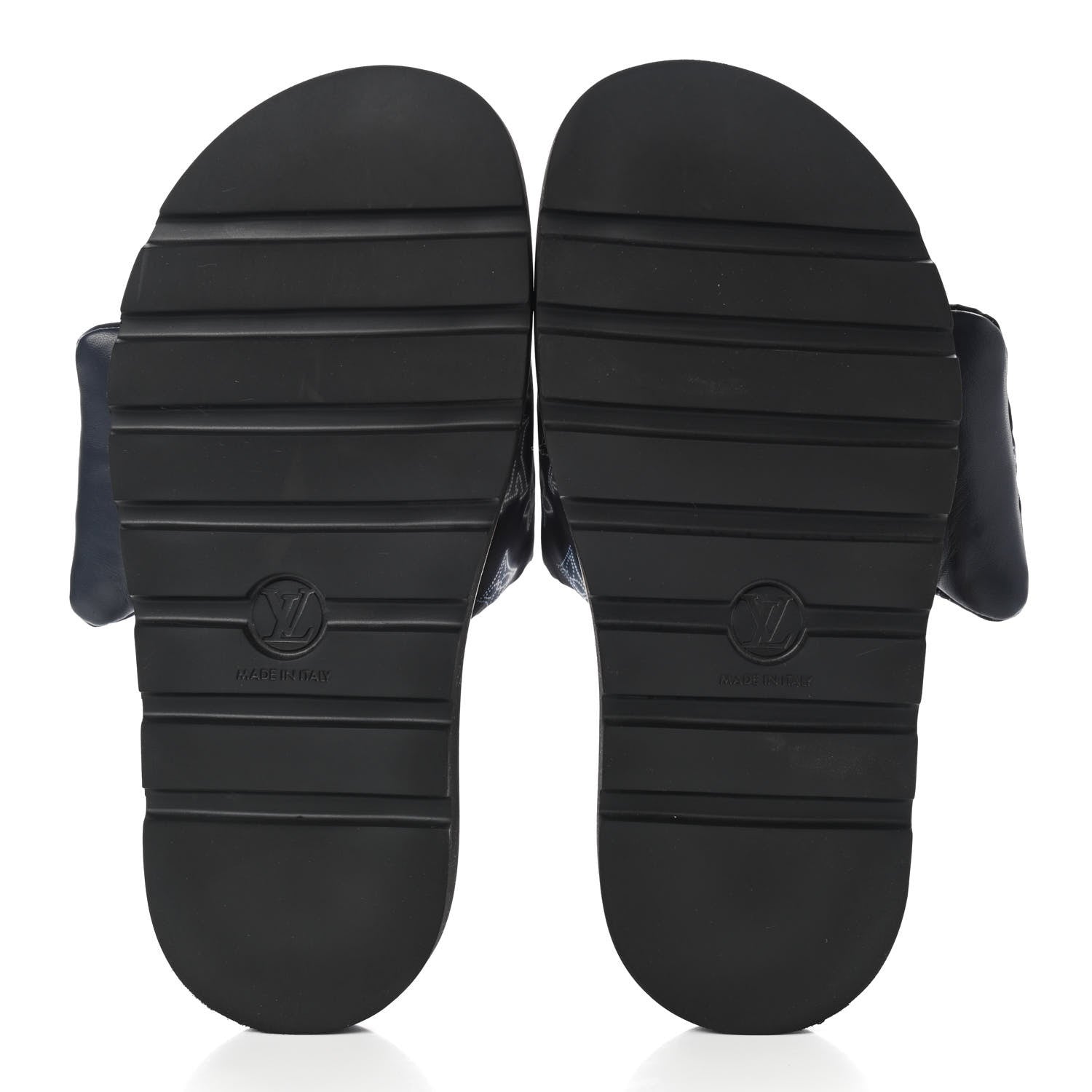 Louis Vuitton Nylon Monogram Womens Pool Pillow Comfort Mule 40 Navy Blue 5 of 12