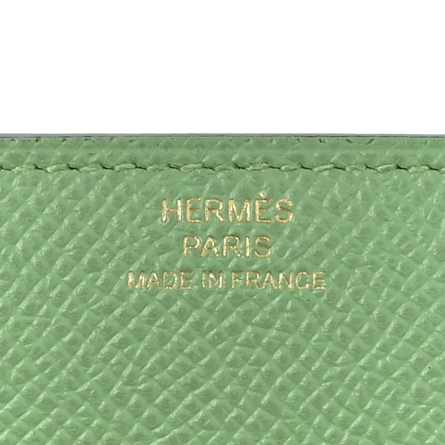 Hermes Epsom Mini Clic Card Holder Vert Criquet 7 of 7
