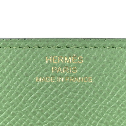 Hermes Epsom Mini Clic Card Holder Vert Criquet 7 of 7