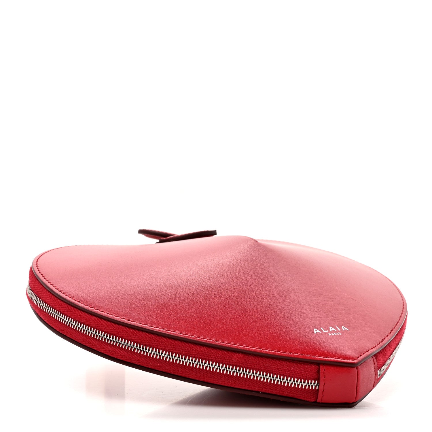 Alaia Lux Calfskin Le Coeur Bag Lacquer Red 4 of 10