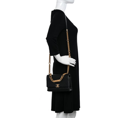 Chanel Caviar Quilted Mini Bracelet On Chain Flap Black 2 of 12