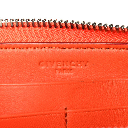 Givenchy Sugar Goatskin Pandora Zip Around Wallet Orange 6 of 8
