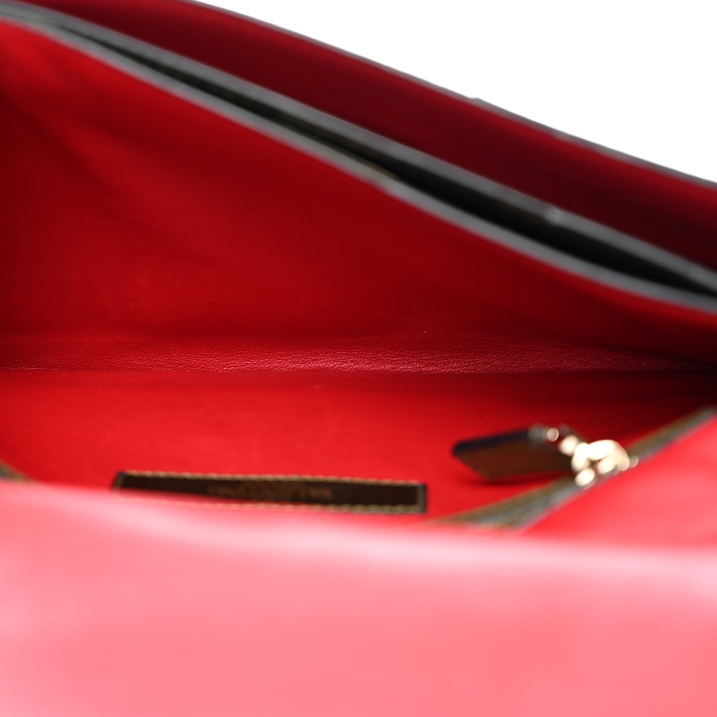 Nappa Canvas Camouflage Rockstud Wristlet Clutch Verde Rouge