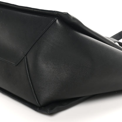 Celine Supple Natural Calfskin Vertical Tri-Fold Bag Black 10 of 10