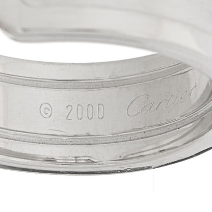 Cartier 18K White Gold 6.5mm C De Cartier Ring 50 5.5 6 of 6