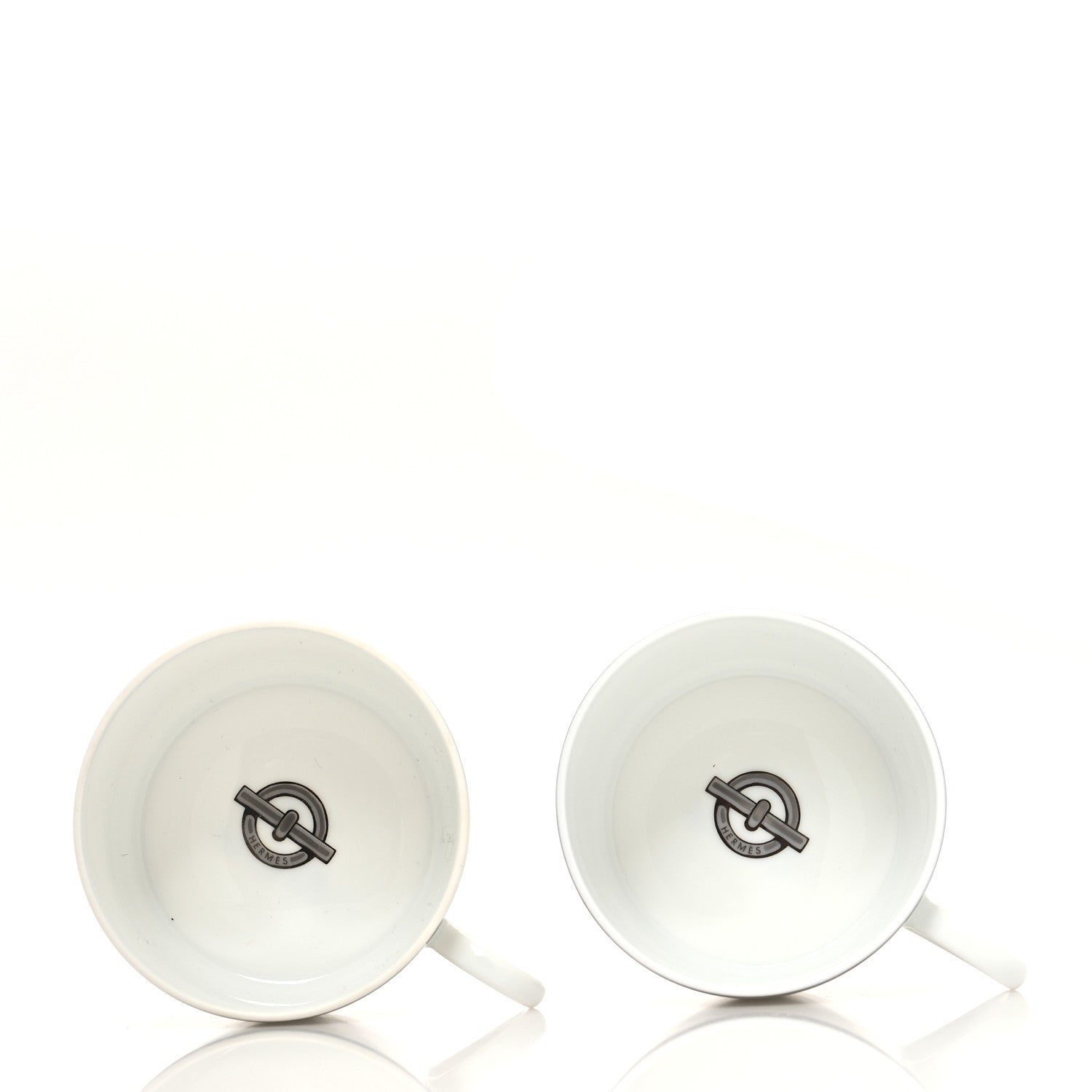 Hermes Porcelain Platinum Chaine d'Ancre Tea Cup and Saucer Set of 2 4 of 13