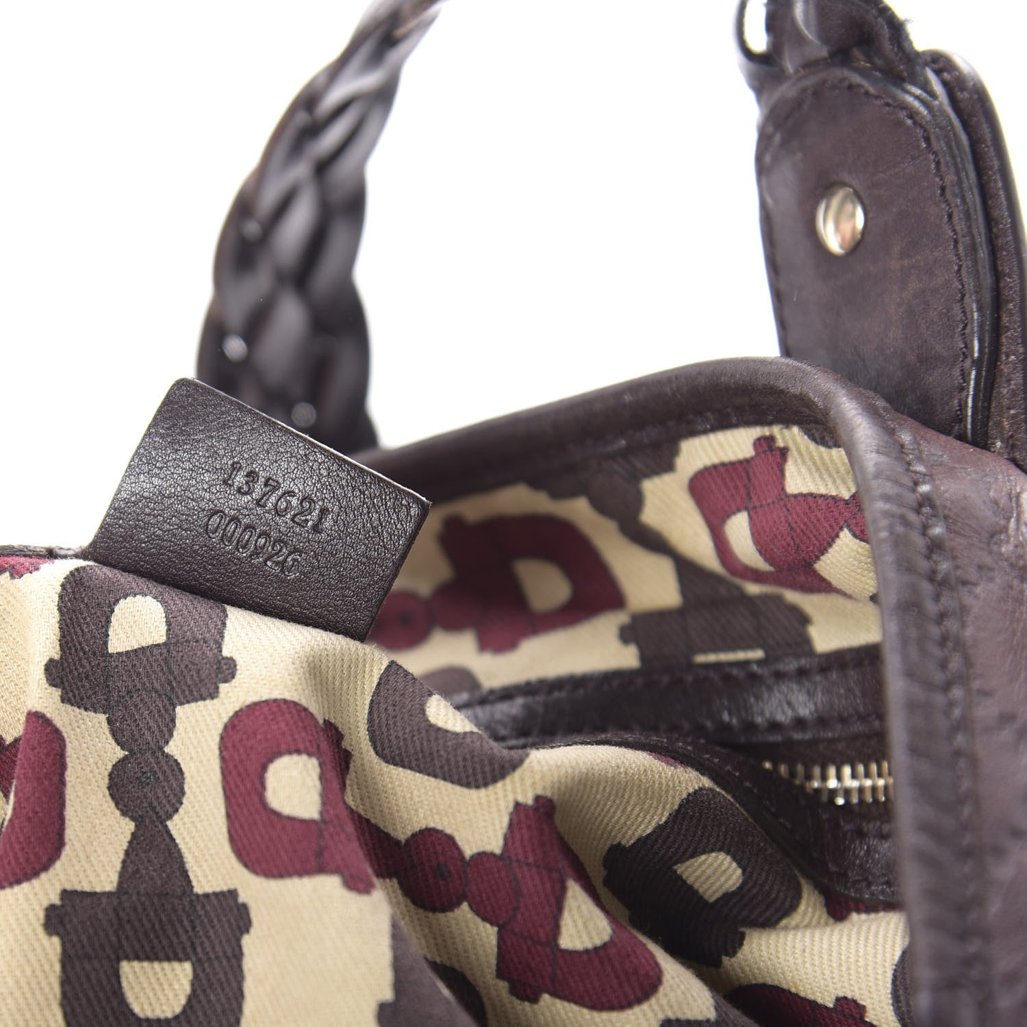 Gucci Guccissima Medium Pelham Shoulder Bag Dark Brown 9 of 12