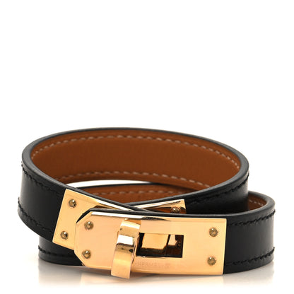 Hermes Box Kelly Double Tour Bracelet T1 Black 1 of 6