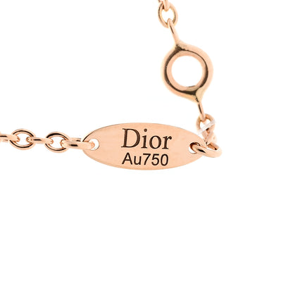 Christian Dior 18K Rose Gold Diamond Pink Opal Rose Des Vents Necklace 5 of 7