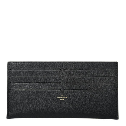 Louis Vuitton Calfskin Felicie Chain Wallet Card Holder Insert Black 1 of 4