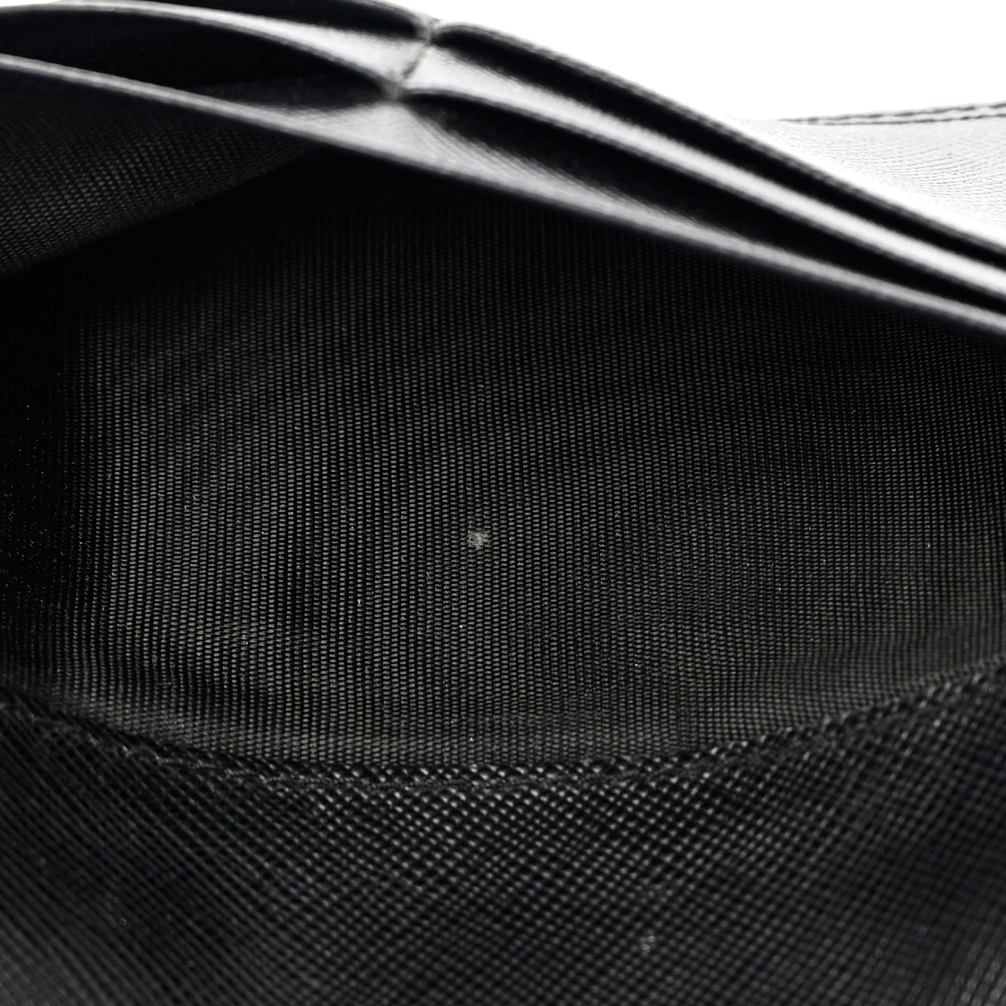 Saffiano Bow Continental Wallet Black