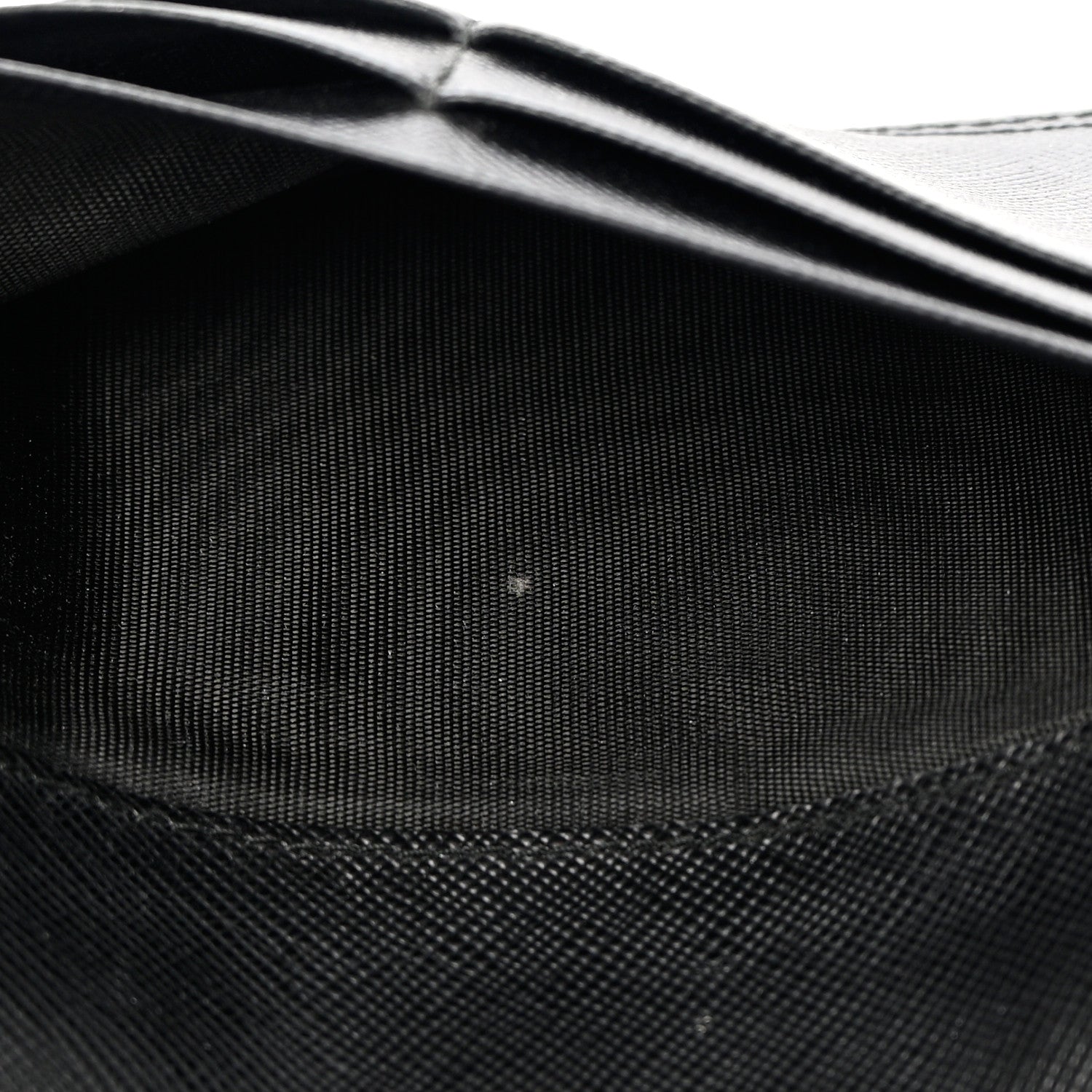 Prada Saffiano Bow Continental Wallet Black 7 of 17