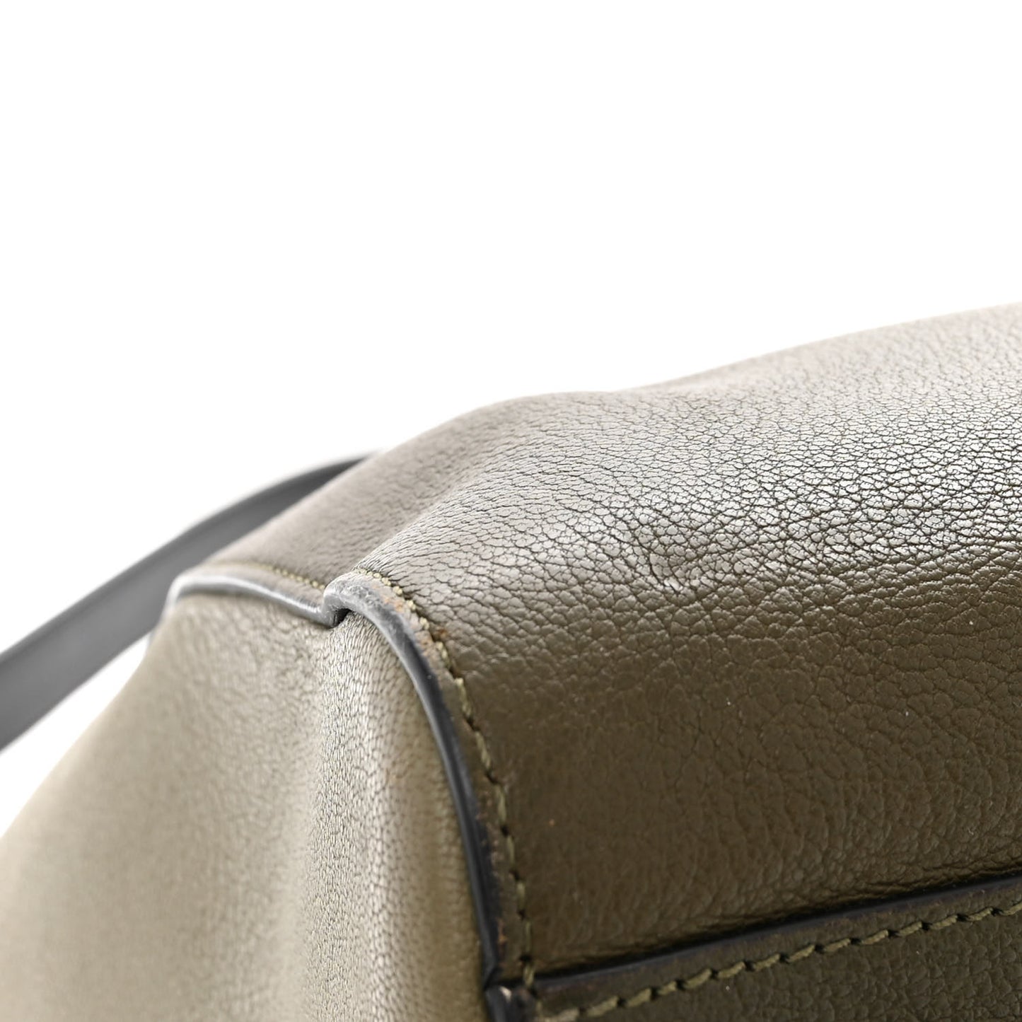 Sugar Goatskin Medium Tri-Color Antigona Khaki Black