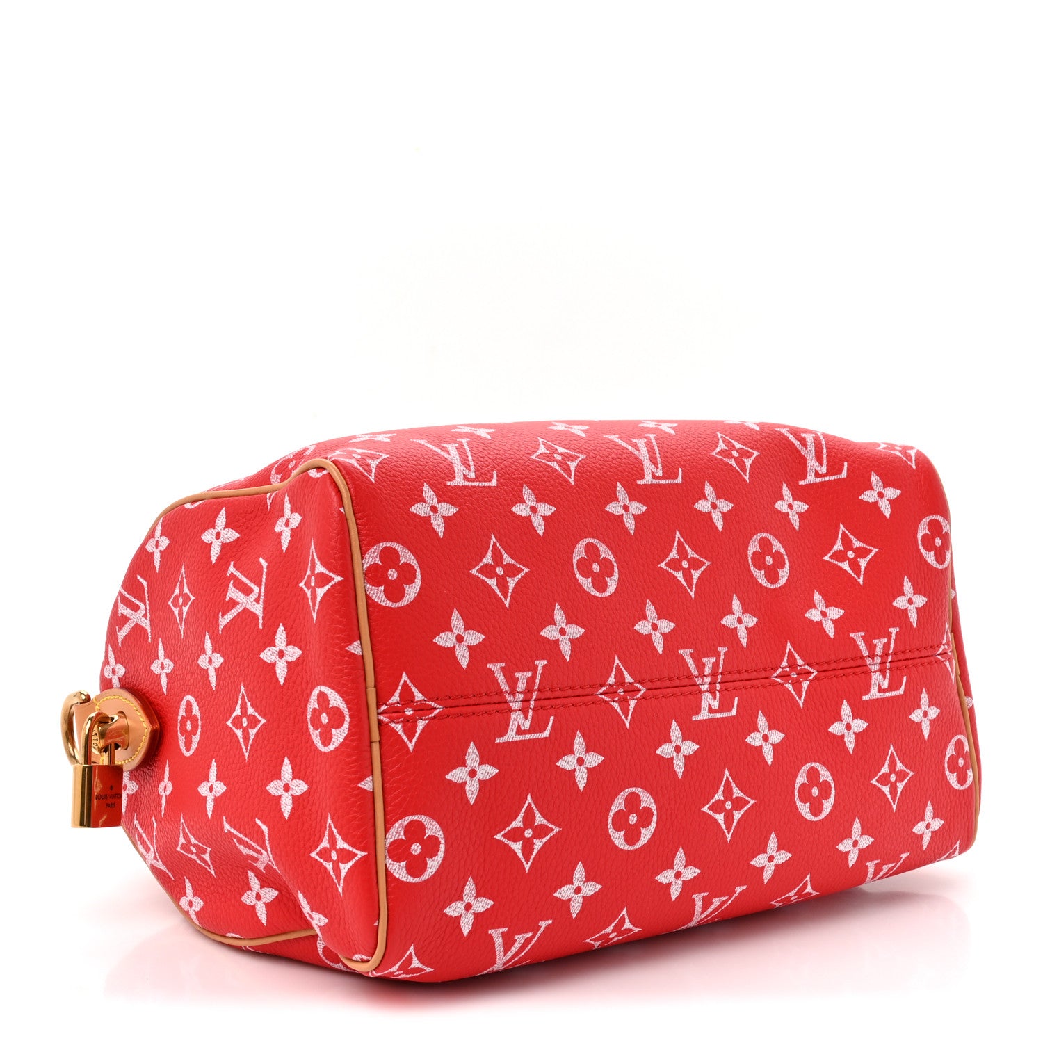 Louis Vuitton Soft Calfskin Monogram Speedy P9 Bandouliere 25 Red 5 of 12