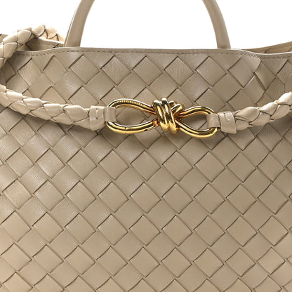 Bottega Veneta Nappa Intrecciato Medium Andiamo Shoulder Bag Ecru 7 of 9