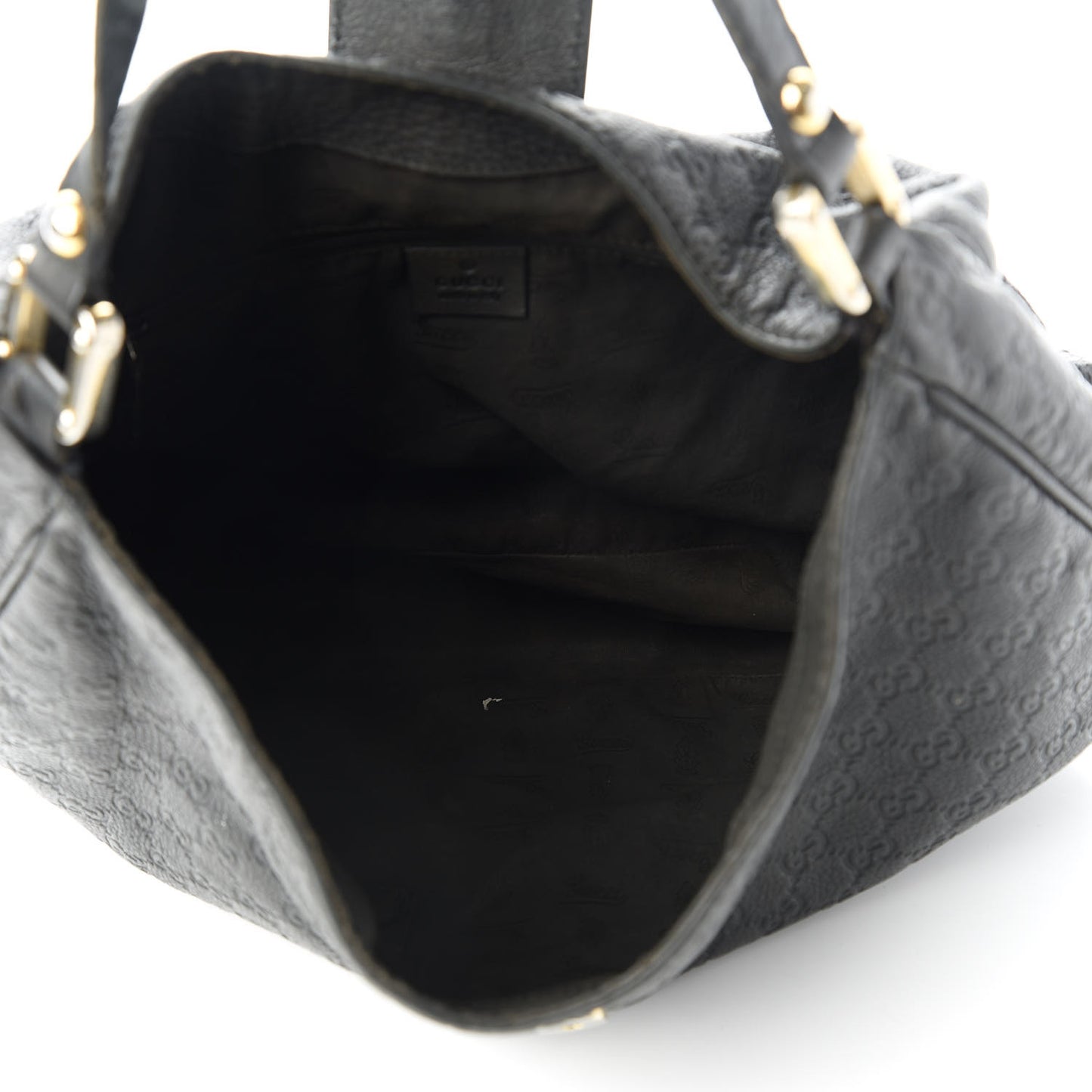 Guccissima Large New Ladies Web Hobo Black