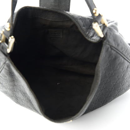 Gucci Guccissima Large New Ladies Web Hobo Black 5 of 11