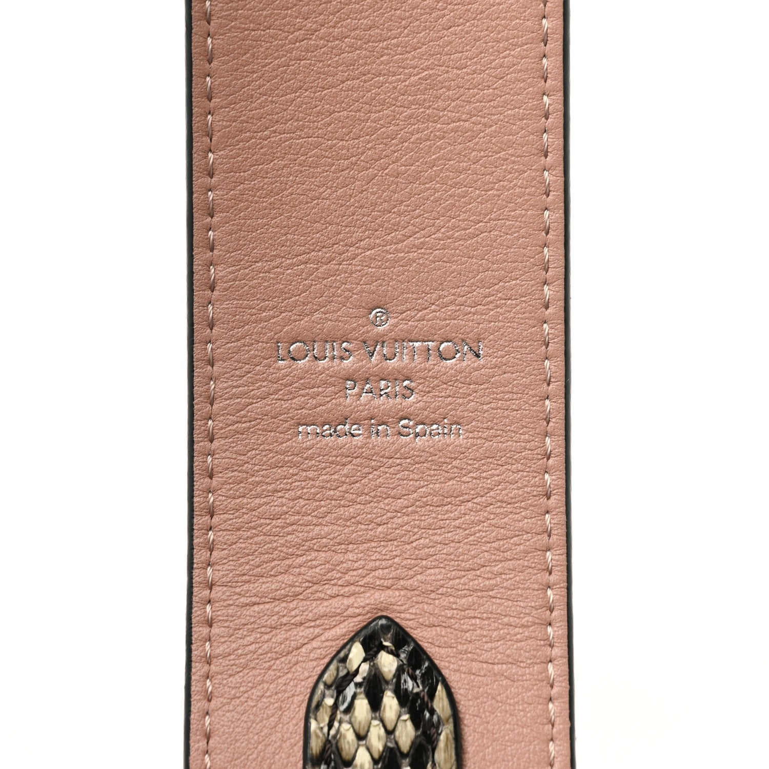 Louis Vuitton Snakeskin Bandouliere Shoulder Strap Natural 4 of 5