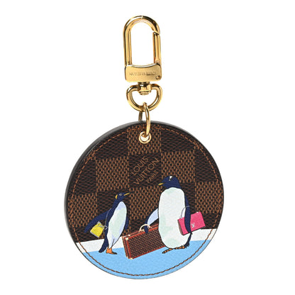 Louis Vuitton Damier Ebene 2017 Christmas Animation Bag Charm Key Ring 1 of 5