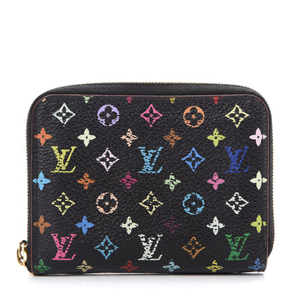 Louis Vuitton Monogram Multicolor Zippy Coin Purse Black Grenade 1 of 7