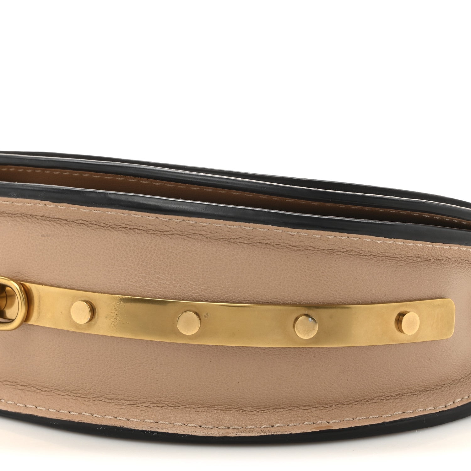 Chloe Calfskin Small Nile Bracelet Minaudiere Bag Biscotti Beige 9 of 11