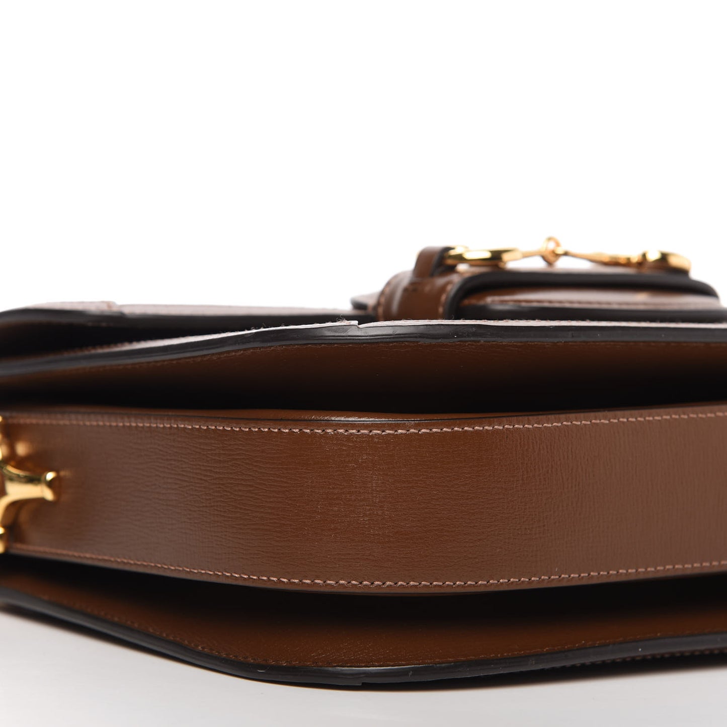 GG Supreme Monogram Horsebit 1955 Shoulder Bag Beige Brown Sugar
