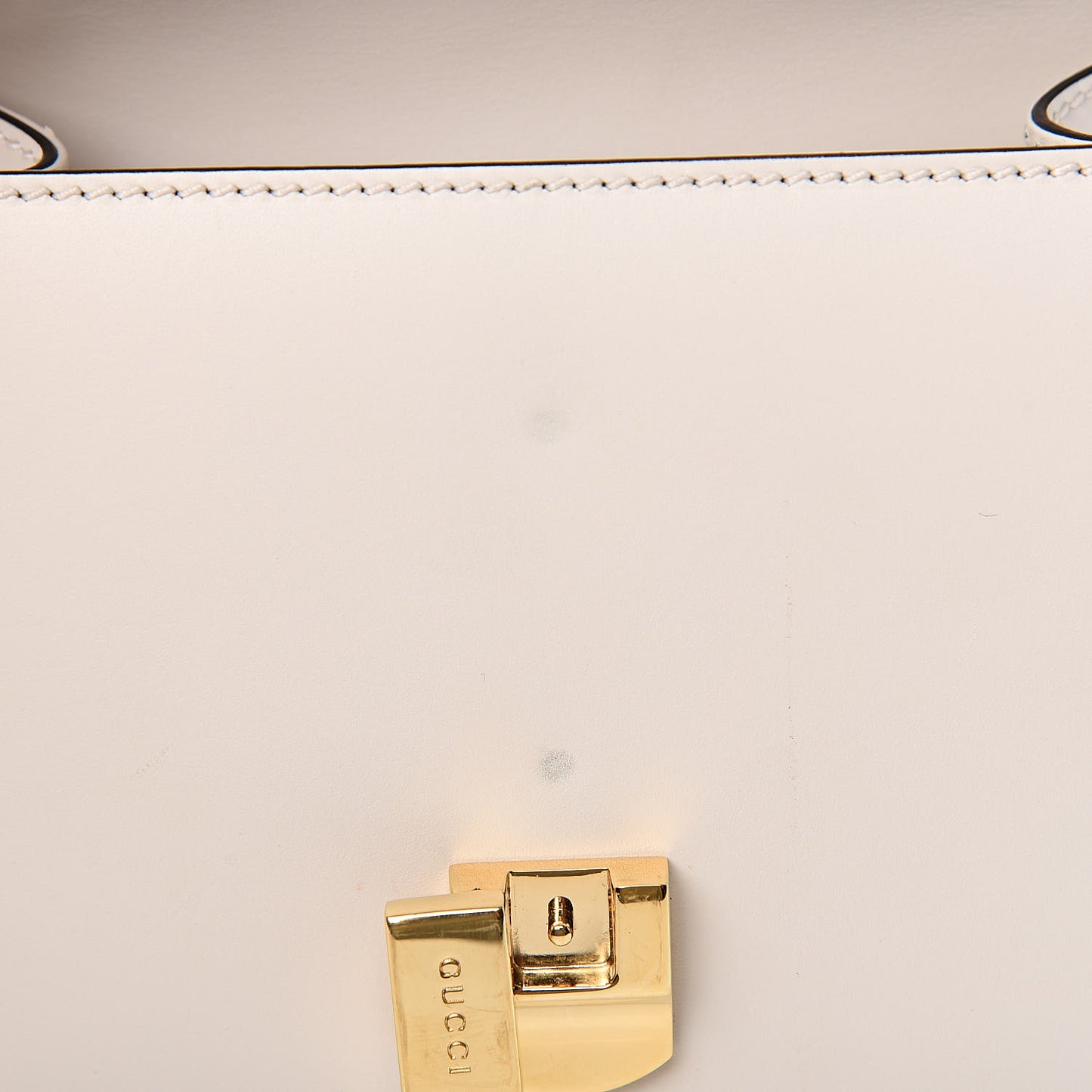 Calfskin Mini Sylvie Top Handle Bag White