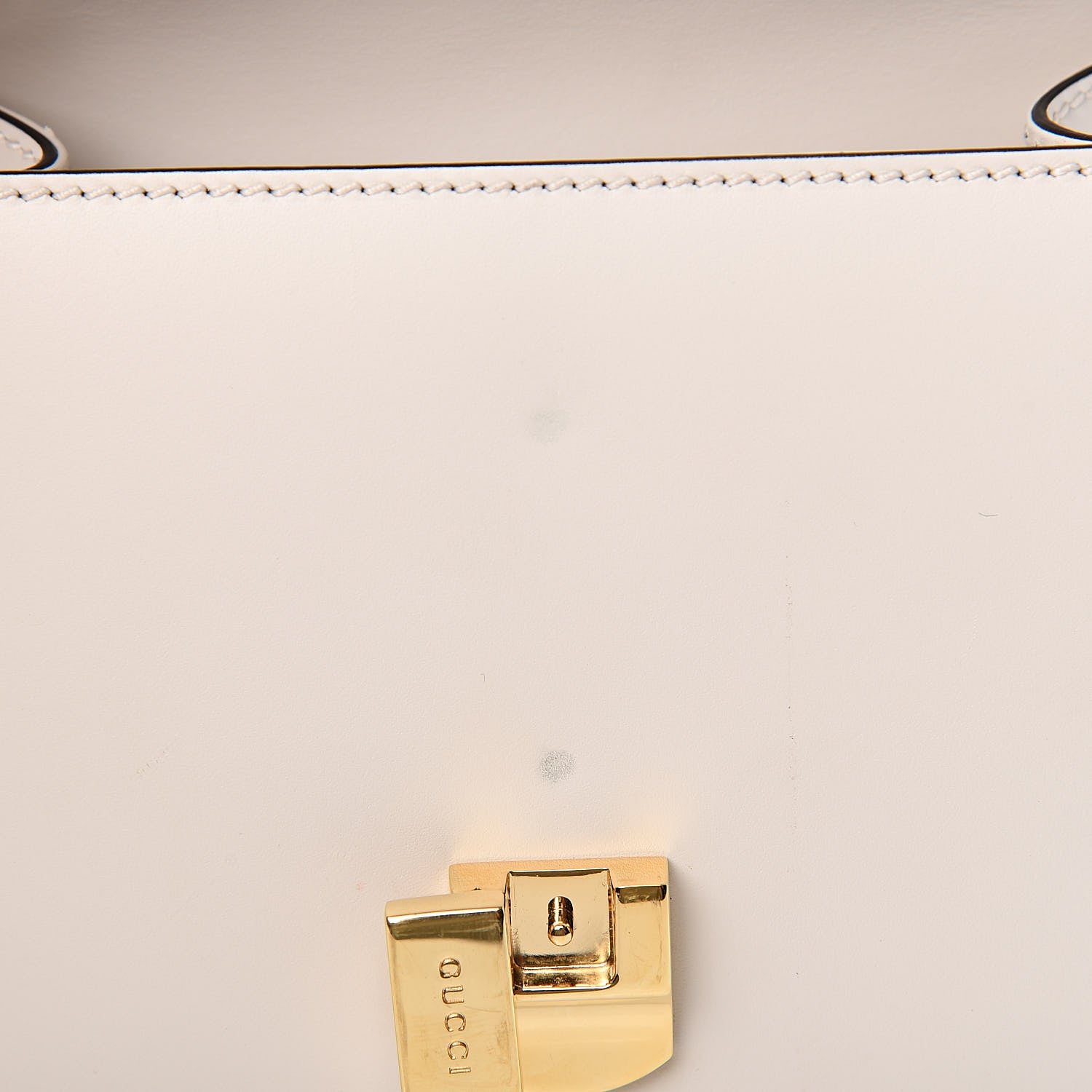 Gucci Calfskin Mini Sylvie Top Handle Bag White 11 of 11