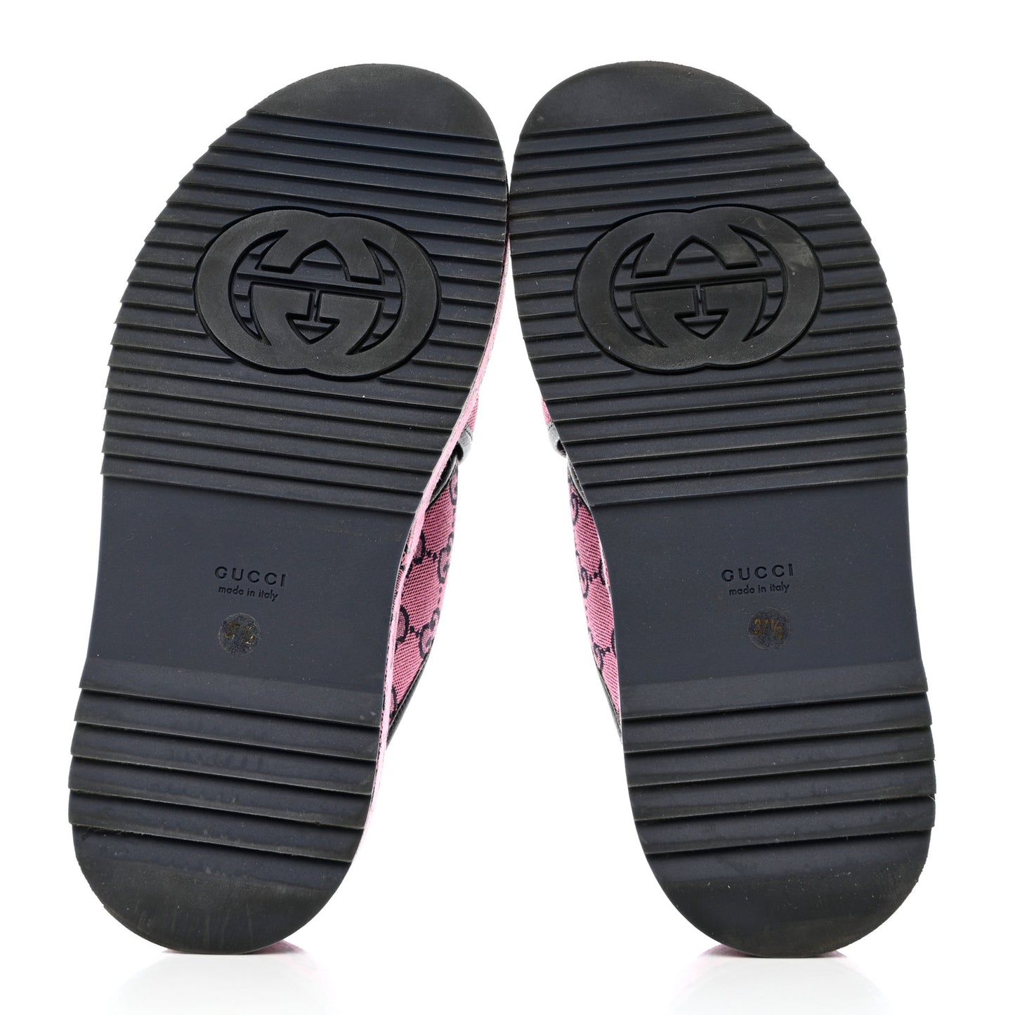 Monogram Multicolor Criss Cross Platform Slide Sandals 37.5 Pink Blue