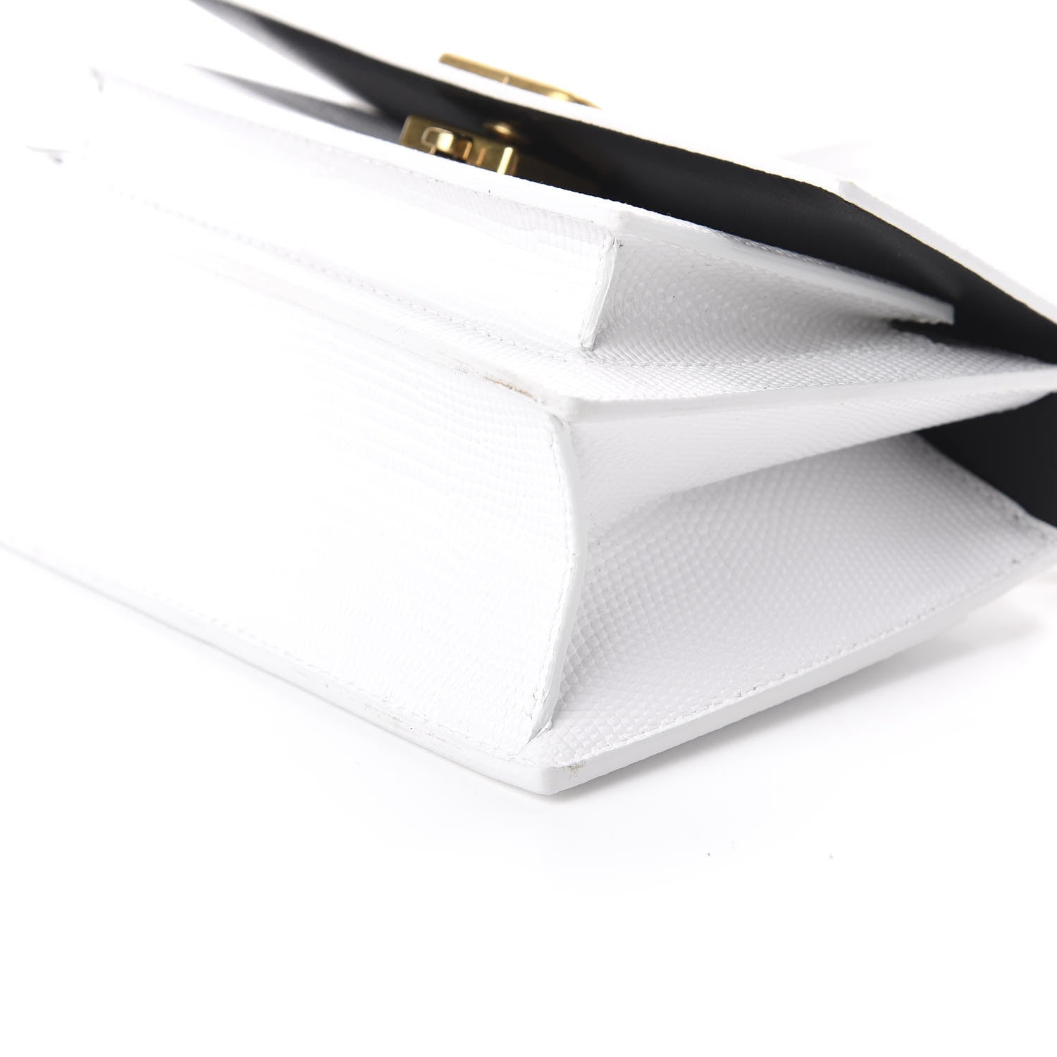 Balenciaga Patent Calfskin Lizard Embossed XS Sharp Top Handle Bag White 7 of 9