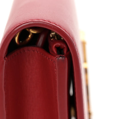 Saint Laurent Smooth Calfskin Classic Monogram Kate Tassel Chain Wallet New Lipstick 12 of 13