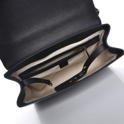Gucci Calfskin GG Marmont Messenger Bag Black 5 of 7