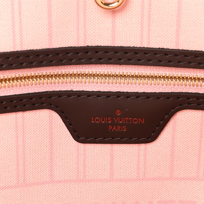Louis Vuitton Damier Ebene Neo Neverfull MM Rose Ballerine 7 of 10