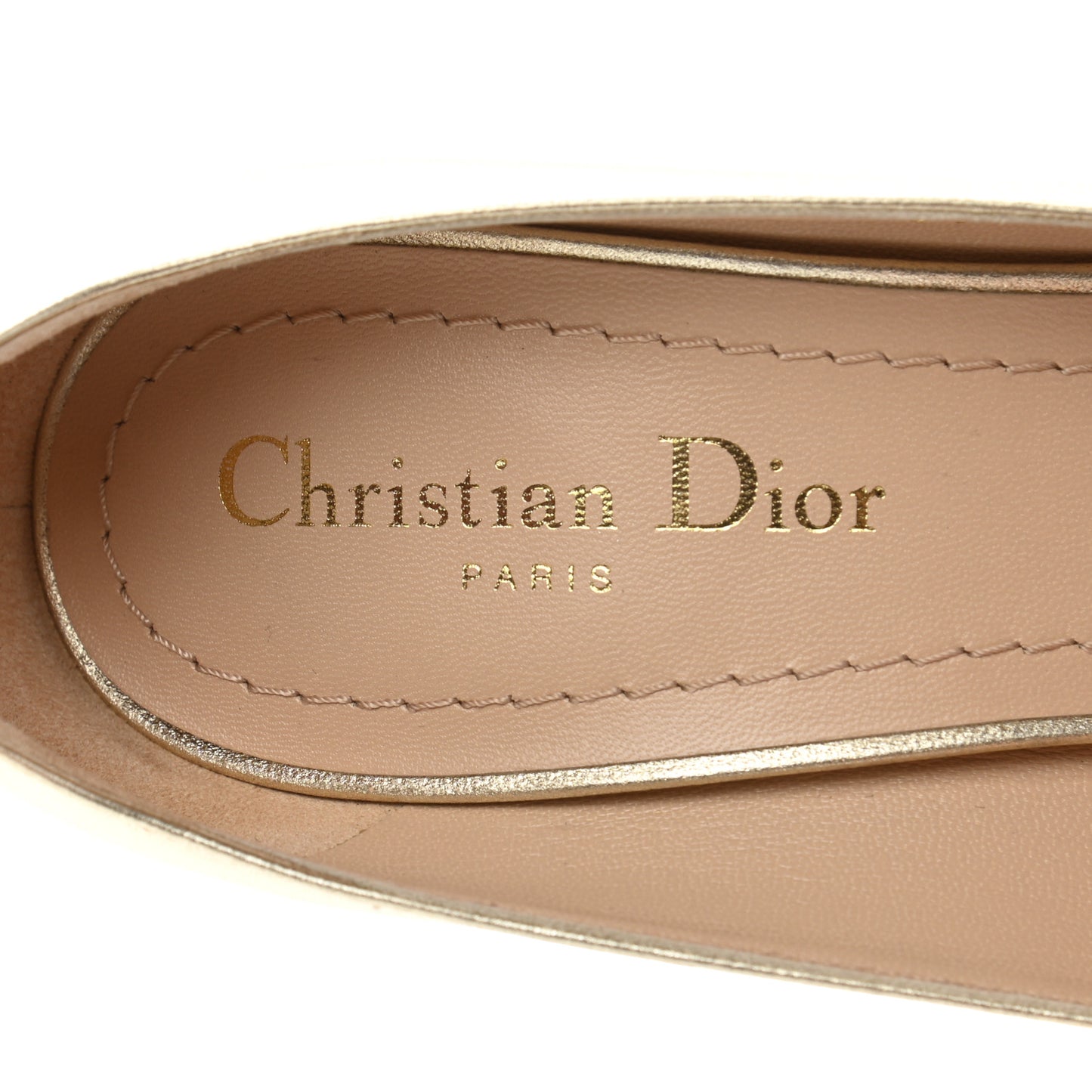 Metallic Lambskin D-Moi Pumps 39 Stardust