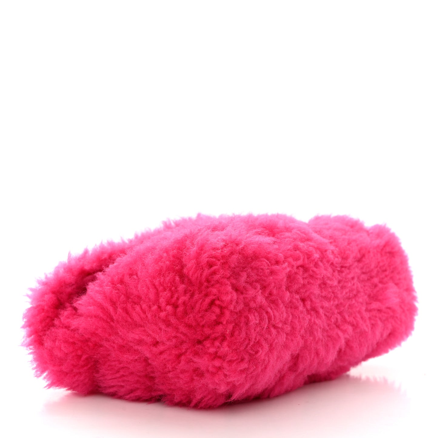 Shearling Quilted Monogram Loulou Puffer Pouch Clutch Fuxia