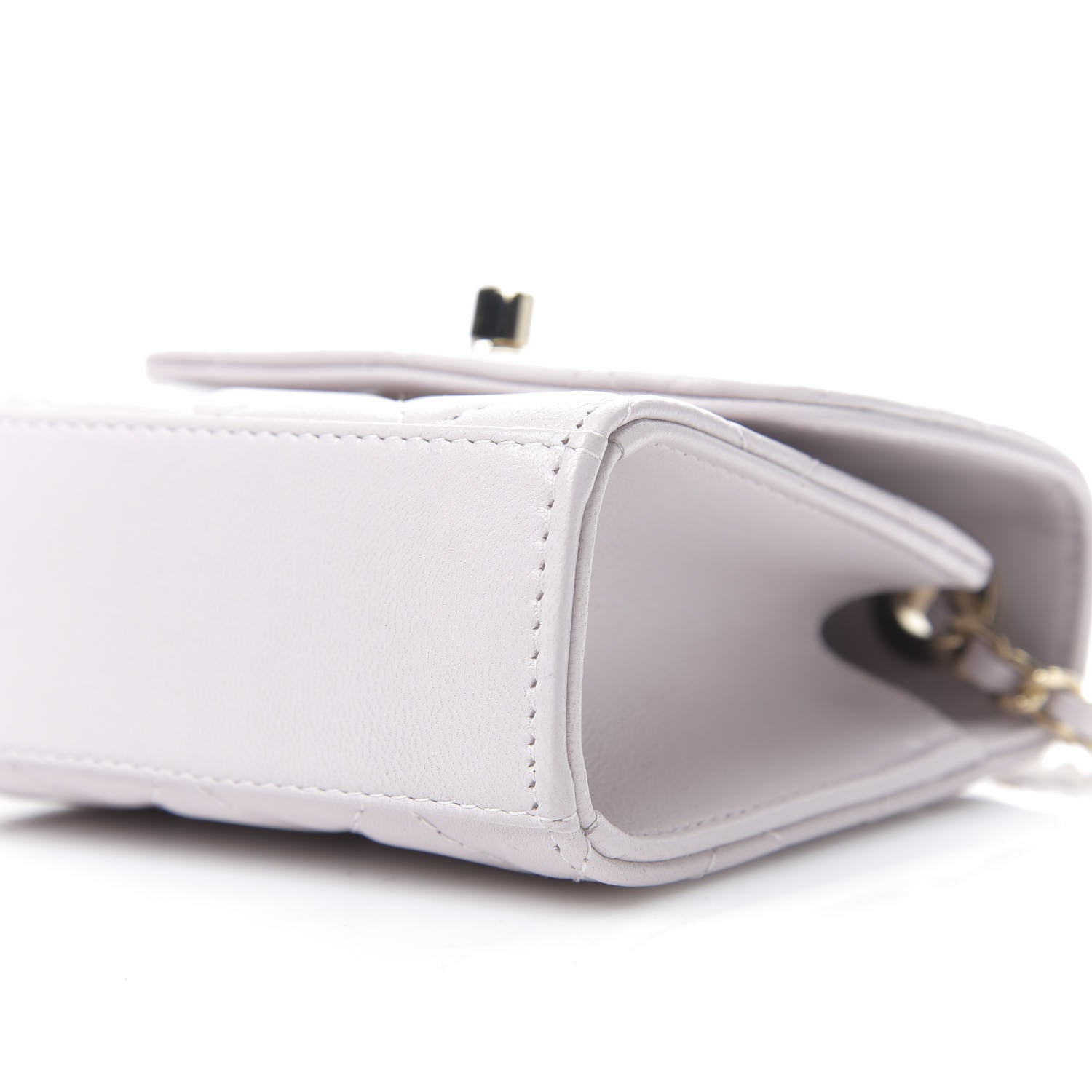 Chanel Lambskin Quilted Mini Trendy CC Clutch With Chain Lilas Lilac 6 of 10