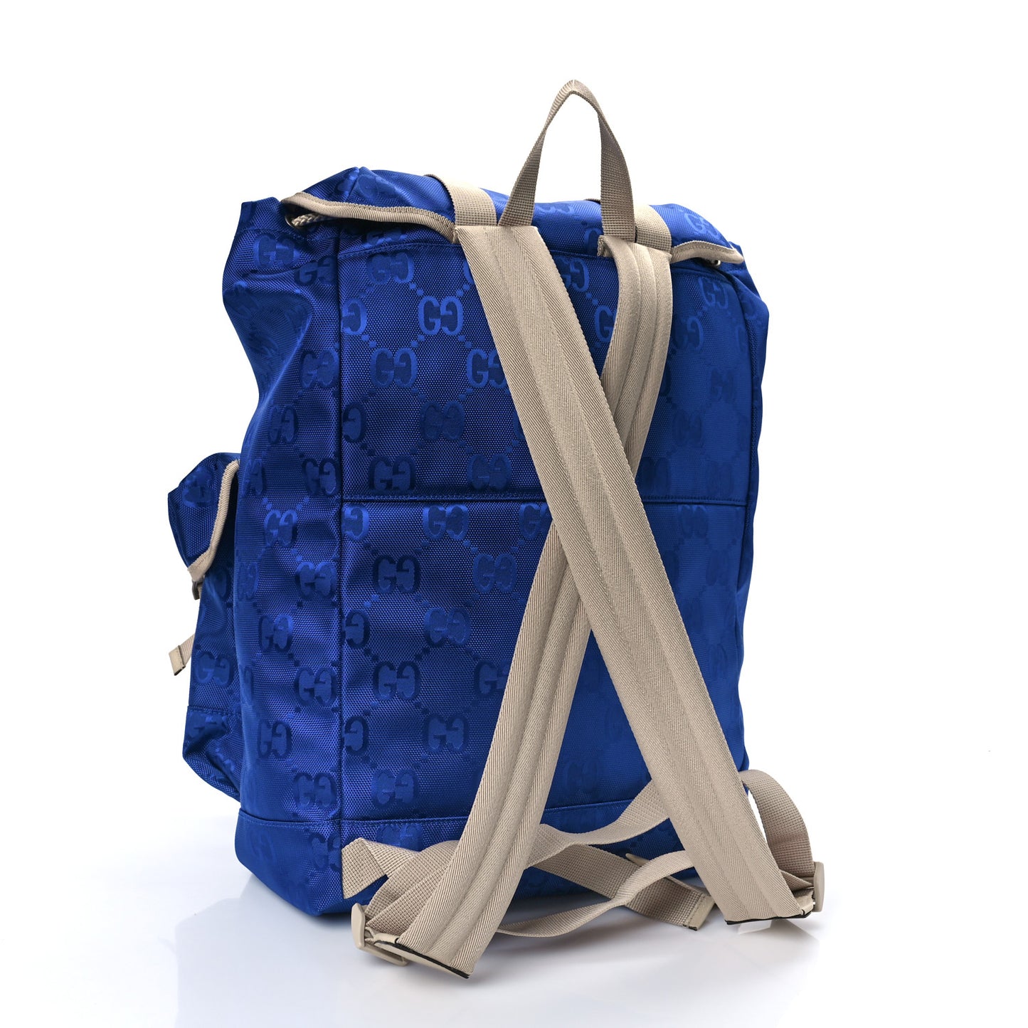 Econyl Nylon Monogram Off The Grid Utility Pocket Backpack Orient Blue New Plaster