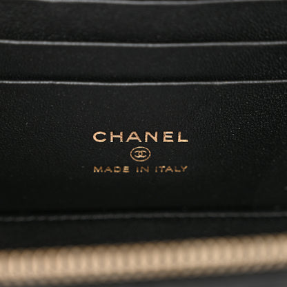 Chanel Lambskin Quilted Small Pillow Crush Vanity Case With Chain Black 6 of 11
