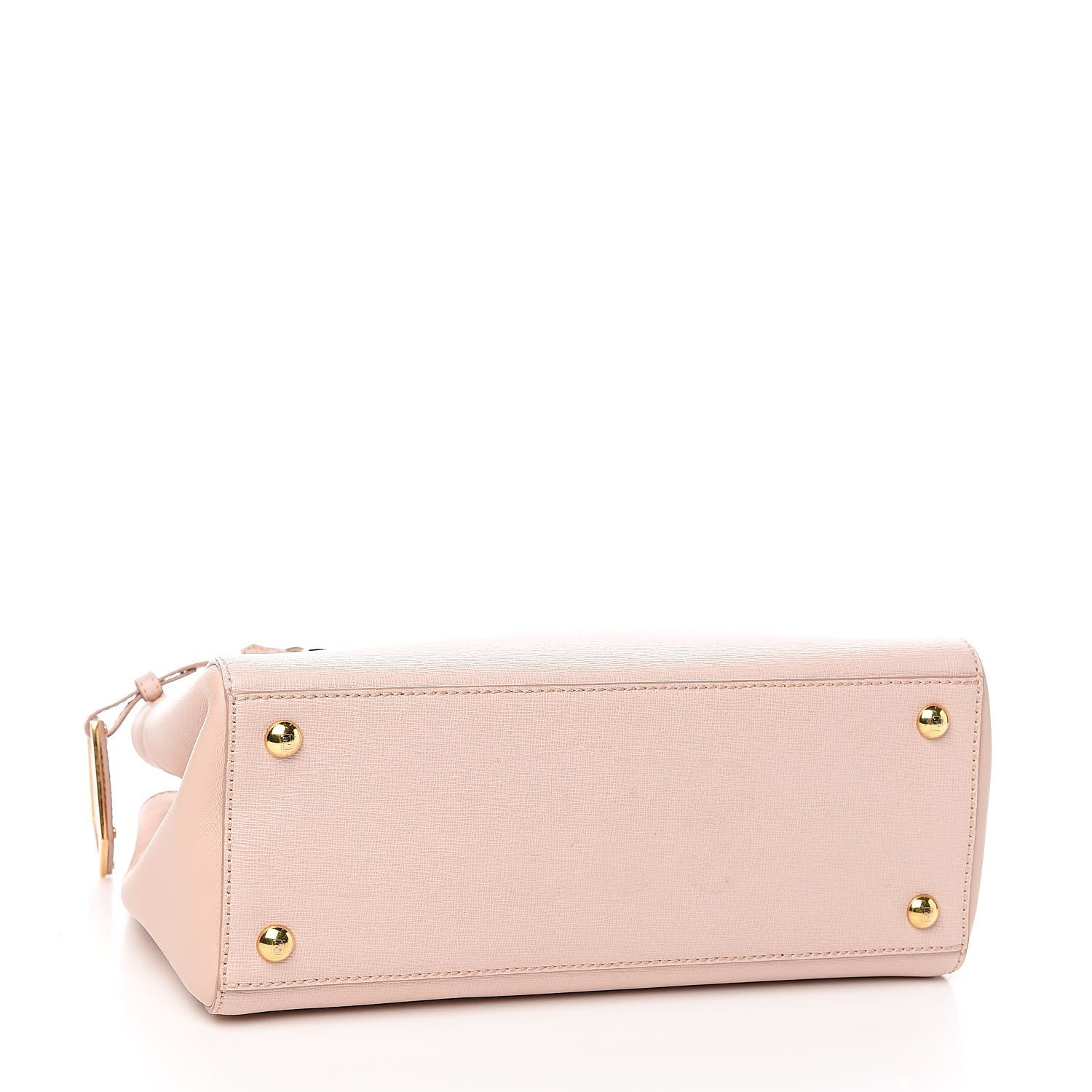 Fendi Vitello Elite Flamingo Petite 2Jours Tote Rosa Plaster 4 of 14