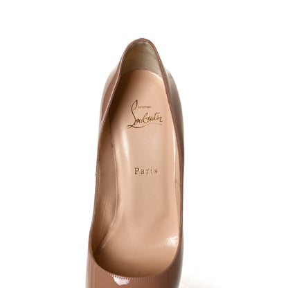 Christian Louboutin Patent New Very Prive 120 Pumps 40 Nude 9 of 11