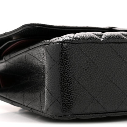 Chanel Caviar Quilted Medium Double Flap Black 9 of 13