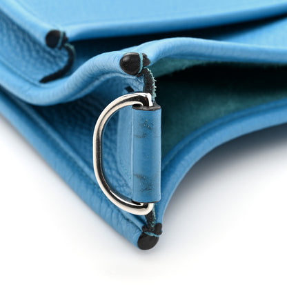 Hermes Taurillon Clemence Evelyne III PM Bleu Zanzibar 14 of 18